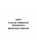UNIPA PLAN DE FORMACION PEDAGOGICA