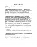 INFORME PEDAGÓGICO Escuela: N° 164 “Juana Loreto Vergara de Arguello”