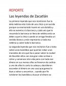 REPORTE Las leyendas de Zacatlán