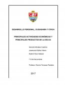 PRINCIPALES ACTIVIDADES ECONÓMICAS Y PRINCIPALES PRODUCTOS DE LA SELVA