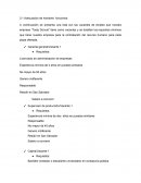 Lista con las vacantes de empleo, empresa “Tasty Donuts”