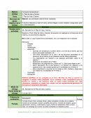 Las actividades anteriormente realizadas