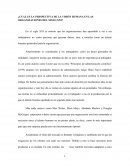 Cual es la perspectiva de la visión humana en las organizaciones del siglo XXI?