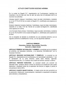 Acata de constitución sociedad anonima