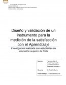 Diseño y validación de un instrumento para la medición de la satisfacción con el Aprendizaje