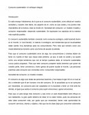 Consumo sustentable: Un enfoque integral.