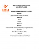 DESCRIBE Y ARGUMENTA LA APLICACIÓN DE LOS 14 PRINCIPIOS DE HENRI FAYOL