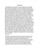 Evidencia La sexualidad no solo se refiere a el acto de relaciones ni a la palabra sexo