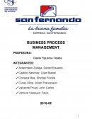 EMPRESA: SAN FERNANDO BUSINESS PROCESS MANAGEMENT