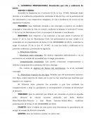 AUDIENCIA PREPARATORIA. Resolución que cita a audiencia de juicio