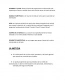 La noticia. EPIGRAFE Y TITULO