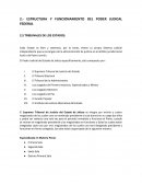 Estructura y funcionamiento del poder judicial