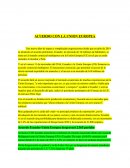Acuerdo con la Union Europea