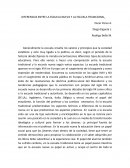 DIFERENCIAS ENTRE LA ESCUELA NUEVA Y LA ESCUELA TRADICIONAL