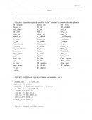 Ortografia ejercicios