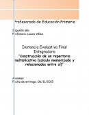 Construcción de un repertorio multiplicativo