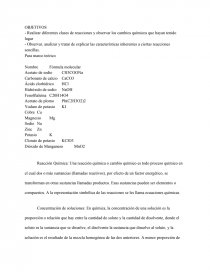 Clases de sustancias. Página 1