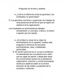 Preguntas de revisión y análisis ¿cuál es la diferencia entre los gerentes y los empleados no gerenciales?