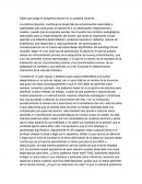 Papel que juega el programa escolar en su práctica docente