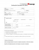 Evaluación Sumativa S3: (10%) ÁREA ACADÉMICA Mecánica