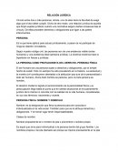 Es la que tiene aptitud para actuar jurídicamente, a pesar de no participar de ninguna relación vinculatoria.