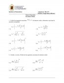 Calculo Evalúe las siguientes sucesiones [pic 2] de números reales y determine a qué tipo de sucesión corresponde