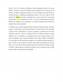 Desde el 2014 en la economía colombiana se venían presentando ajustes en las cuentas internas y externas a causa de los choques adversos generados por los bajos precios del petróleo y el carbón