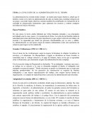 TEMA: LA EVOLUCIÓN DE LA ADMINISTRACIÓN EN EL TIEMPO