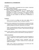 Es mantener fuera de peligro o vulnerabilidad todo tipo de peligros, manteniendo segura y estable la información.