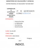 CENTRO REGIONAL DE EDUCACIÓN “SATURIO RIOS”¿Y SI QUEDAMOS COMO AMIGOS?