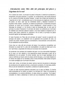 Articulación entre Más allá del principio del placer y Lágrimas de lo real