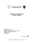 Un nuevo Trabajo de Investigación: El Poder Judicial