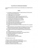 TALLER FINAL DE CONTABILIDAD FINANCIERA.