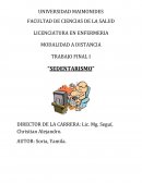 TRABAJO FINAL I “SEDENTARISMO”