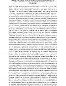 TRANSCRIPCION DE ACTA DE INSPECCION OCULAR Y ANALISIS DE TELEFONO