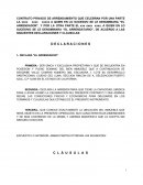 CONTRATO PRIVADO DE ARRENDAMIENTO QUE CELEBRAN POR UNA PARTE LA xxxx xxxx xxxxx A QUIEN EN LO SUCESIVO SE LE DENOMINARA “EL ARRENDADOR”