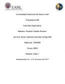 Preparatoria #6 Actividad diagnostica