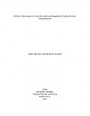 ESTRUCTURACION POLITICAS DE APROVISIONAMIENTO PRODUCCION Y DISTRIBUCION