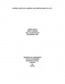 INFORME LOGÍSTICO DE LA EMPRESA “HAG CONSTRUCCIONES & CIA LTDA”