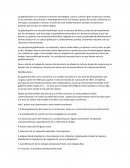 Globalización. Neoliberalismo