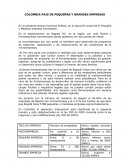 COLOMBIA PAIS DE PEQUEÑAS Y GRANDES EMPRESAS
