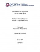 Práctica 5 Frecuencia Respiratoria Ingeniería biomédica