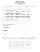 Examen de Español octavo grado