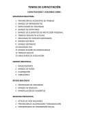 TEMAS DE CAPACITACIÓN