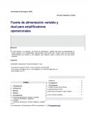 Circuitos Integrados Lineales Fuente de alimentación variable y dual para amplificadores operacionales