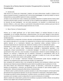 El Impacto De La Práctica Docente Formativa Y Ocupacional De La Carrera De Psicopedagogía