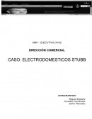 CASO: ELECTRODOMESTICOS STUBB PLANTEAMIENTO DEL CASO
