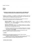 PROPUESTA DE CONSULTORIA PARA LA FINALIZACION DE LA IMPLEMENTACION DE NORMAS INTERNACIONALES DE INFORMACION FINANCIERA- NIIF PYMES