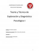 Teoría y Técnica de Exploración y Diagnóstico Psicológico I