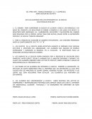 Acta de acuerdos para los integrantes de la escolta